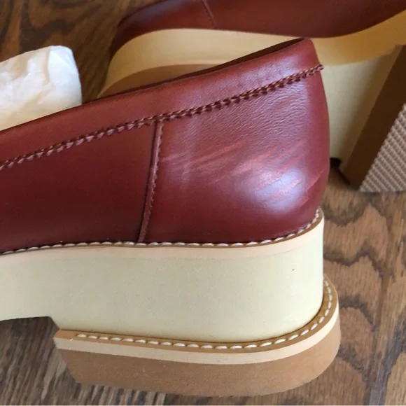 Robert Clergerie Banel Flatform Platform Leather Loafers - Picture 5 of 12